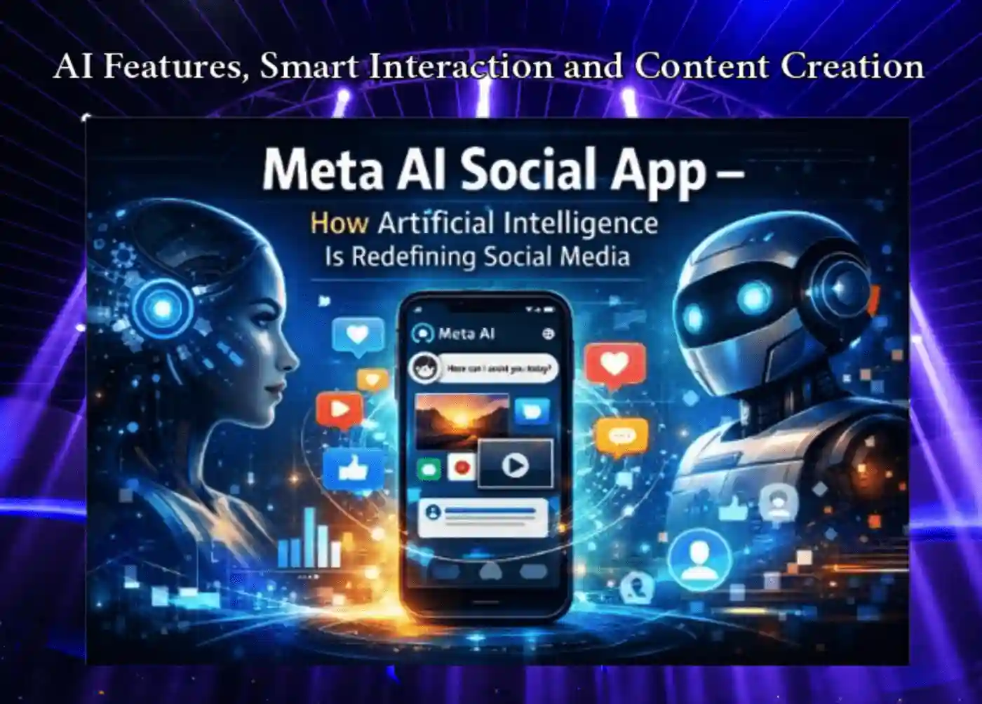 Meta AI Social App showing AI-powered social media features and smart interaction