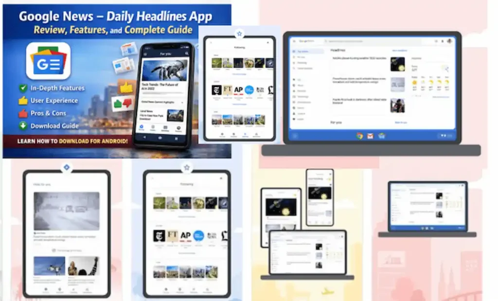 Google News 每 Daily Headlines App Review, Features, and Complete Guide 2 a heading