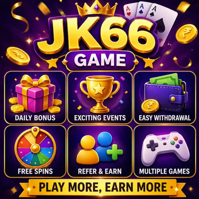 JK66 Game APK download top money earning app for Android 2026 interface preview